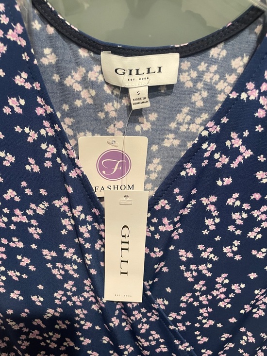 Gilli Navy Dress with Pink Floral Design, S, NWT - Picture 6 of 12